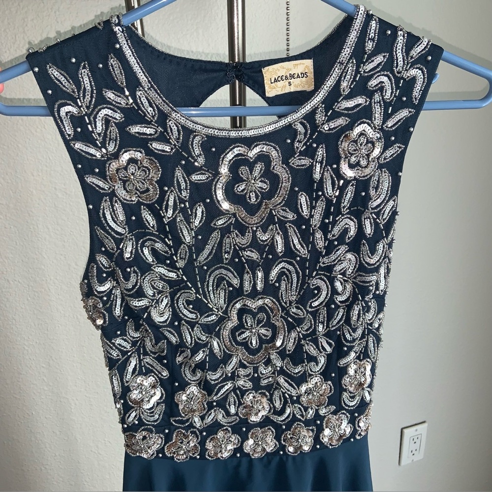 Lace & Beads Formal Dress